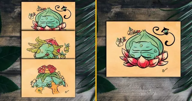 cartes-postales-illustrations-bulbizarre