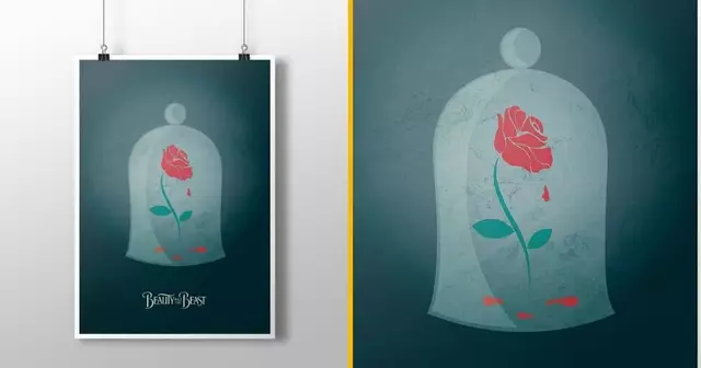 affiche-minimaliste-rose-belle-bete