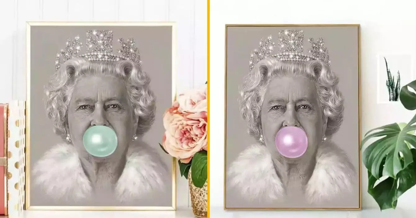 affiche-reine-dangleterre-chewing-gum