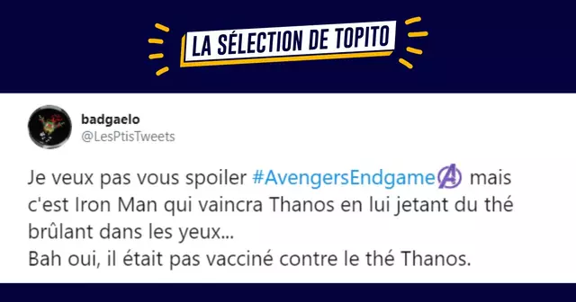 une tweet super heros