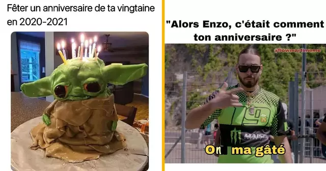 top memes anniversaire