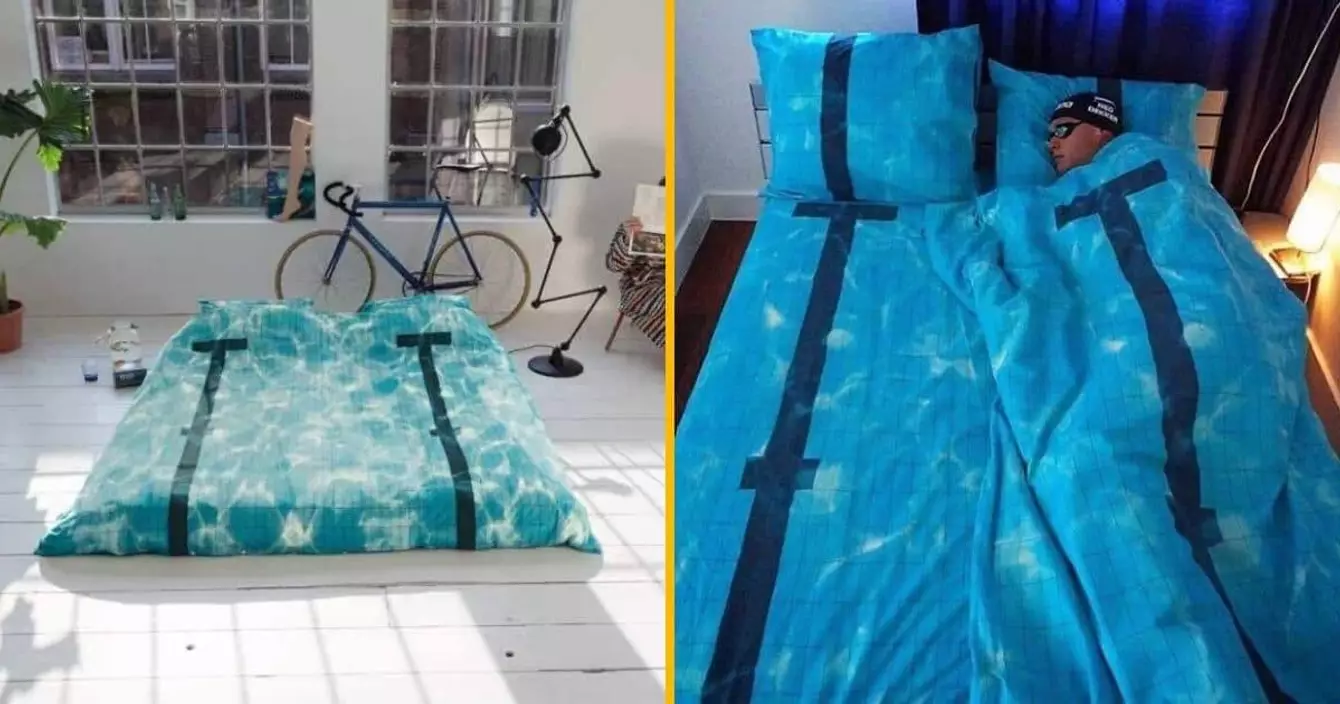 couette-de-lit-piscine