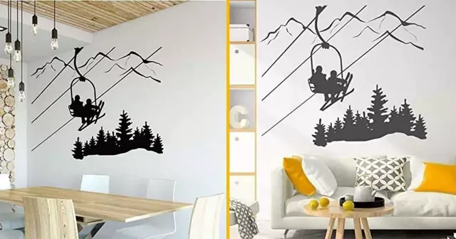 autocollant-mural-telesiege