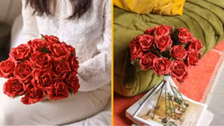 BOUQUET-FLEURS-PAPIER-SAINT-VALENTIN