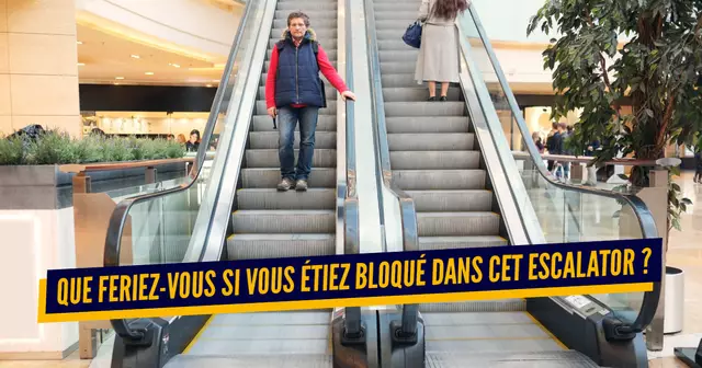 une escalator