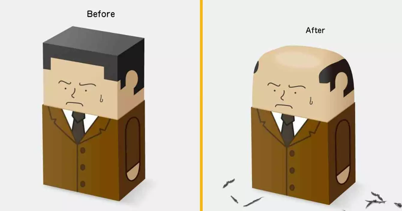 gomme-chauve-limage-calvitie-naissance