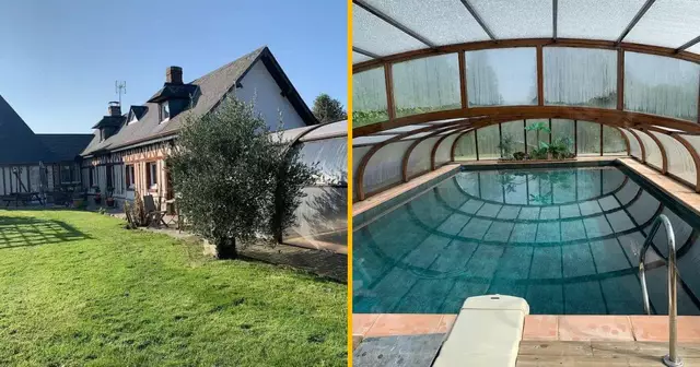 maison-famille-piscine-couverte-normandie