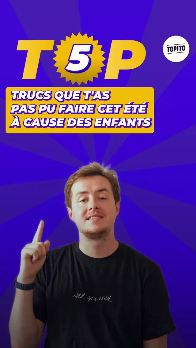 Top 5 enfants l'e?te?