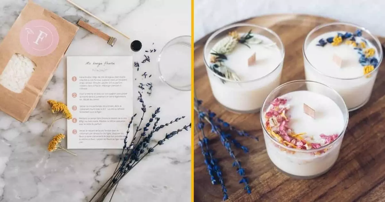 kit-fabriquer-bougie-fleurie