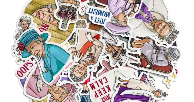 autocollants-reine-dangleterre