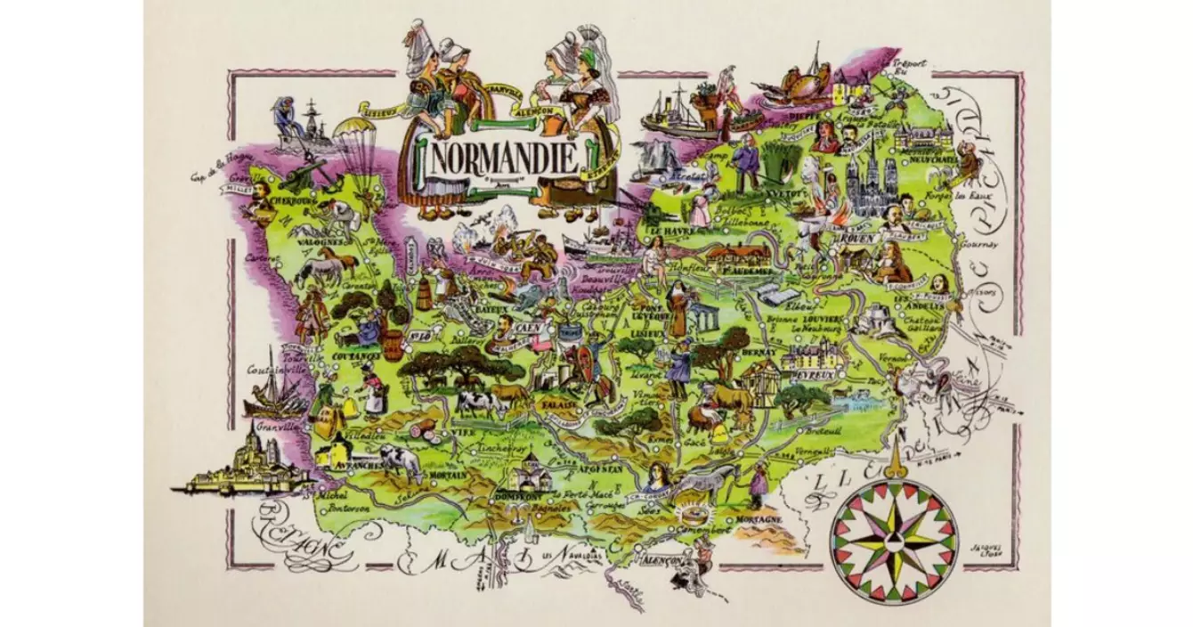 carte-vintage-normandie
