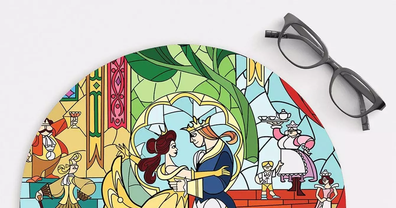 tapis-souris-belle-et-la-bete