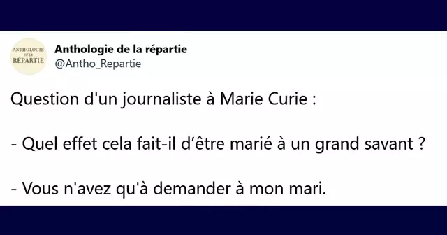 top repartie histoire