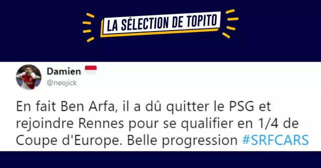 une tweet rennes arsenal