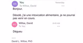une prof