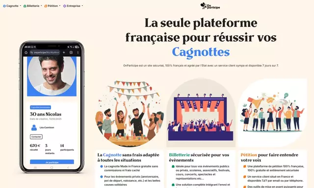 Illustration Cagnotte OnParticipe