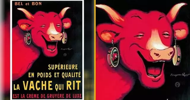 affiche-retro-vache-qui-rit
