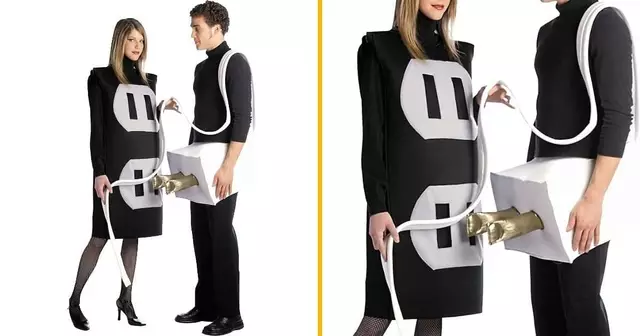 deguisement-couple-prise-courant