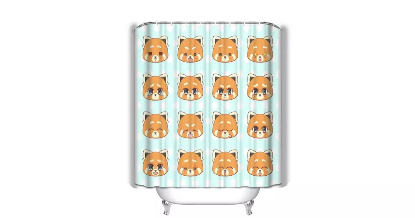 rideau-douche-panda-roux