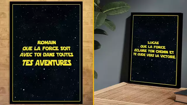 AFFICHE-PERSONNALISEE-STAR-WARS