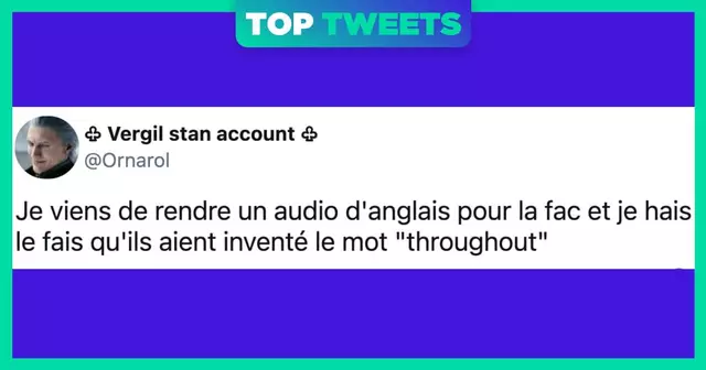 tweet anglais