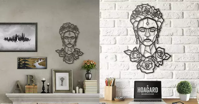 deco-mur-metal-frida-kahlo