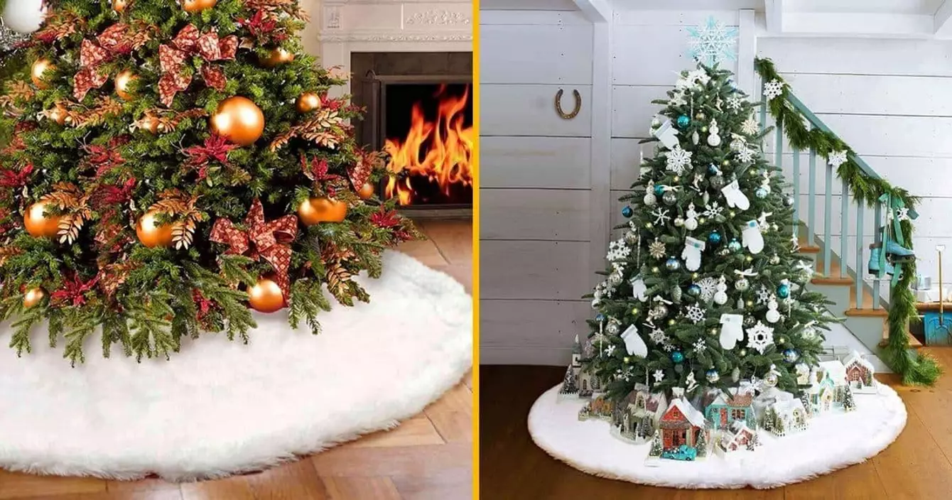 tapis-sapin-fausse-fourrure