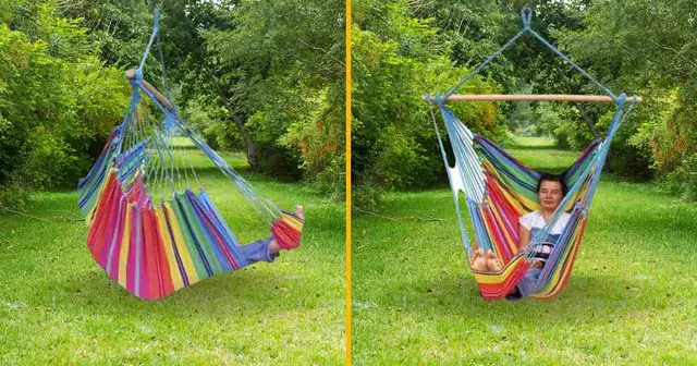 chaise-hamac-en-arc-en-ciel