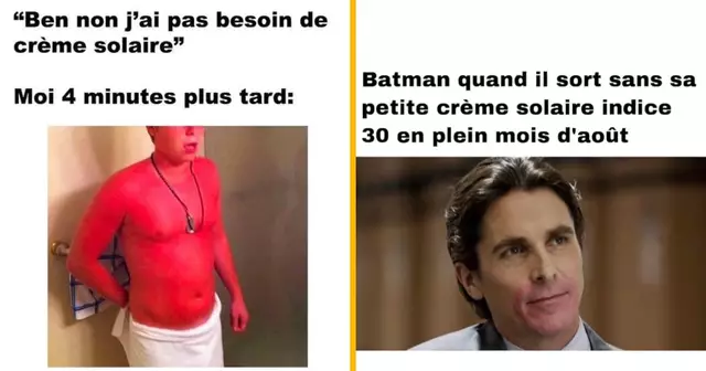 top memes coups soleil