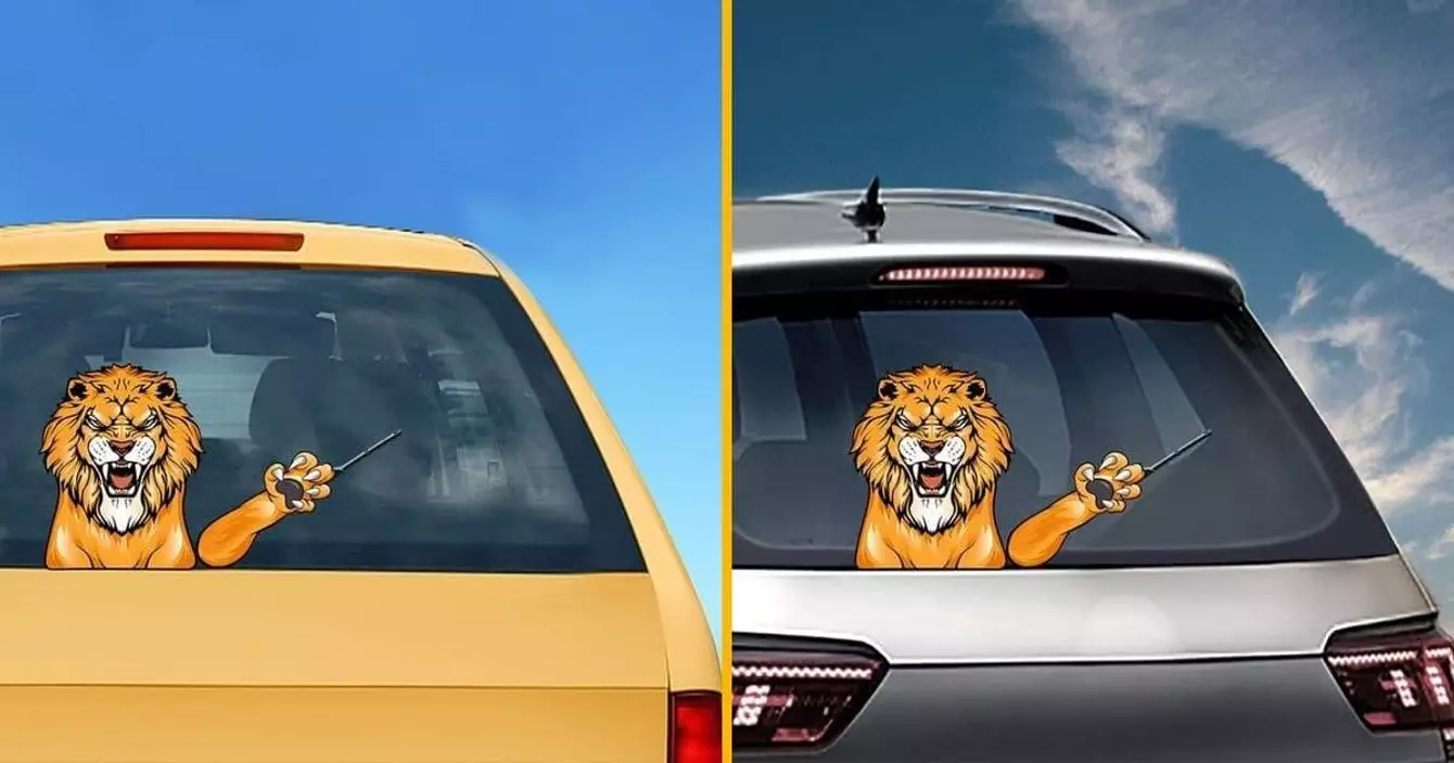 sticker-essuie-glace-lion