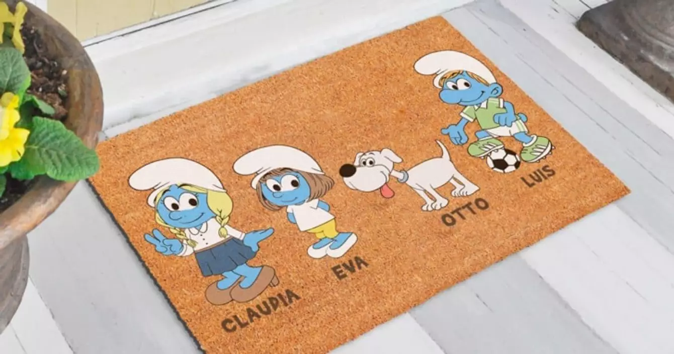 paillasson-schtroumpfs-personnaliser