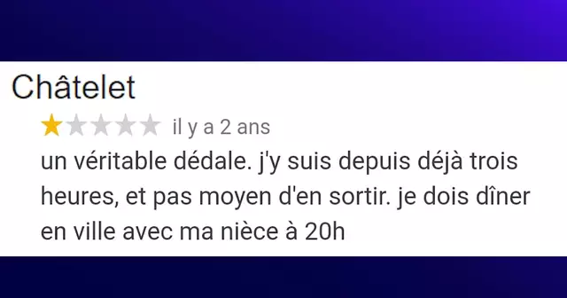 top avis google metro