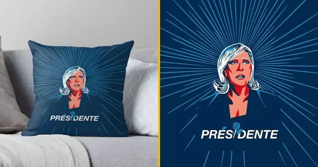 coussin-marine-le-pen-dessin
