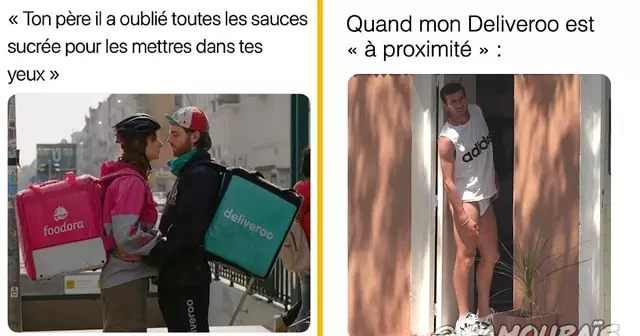 top memes livraison bouffe