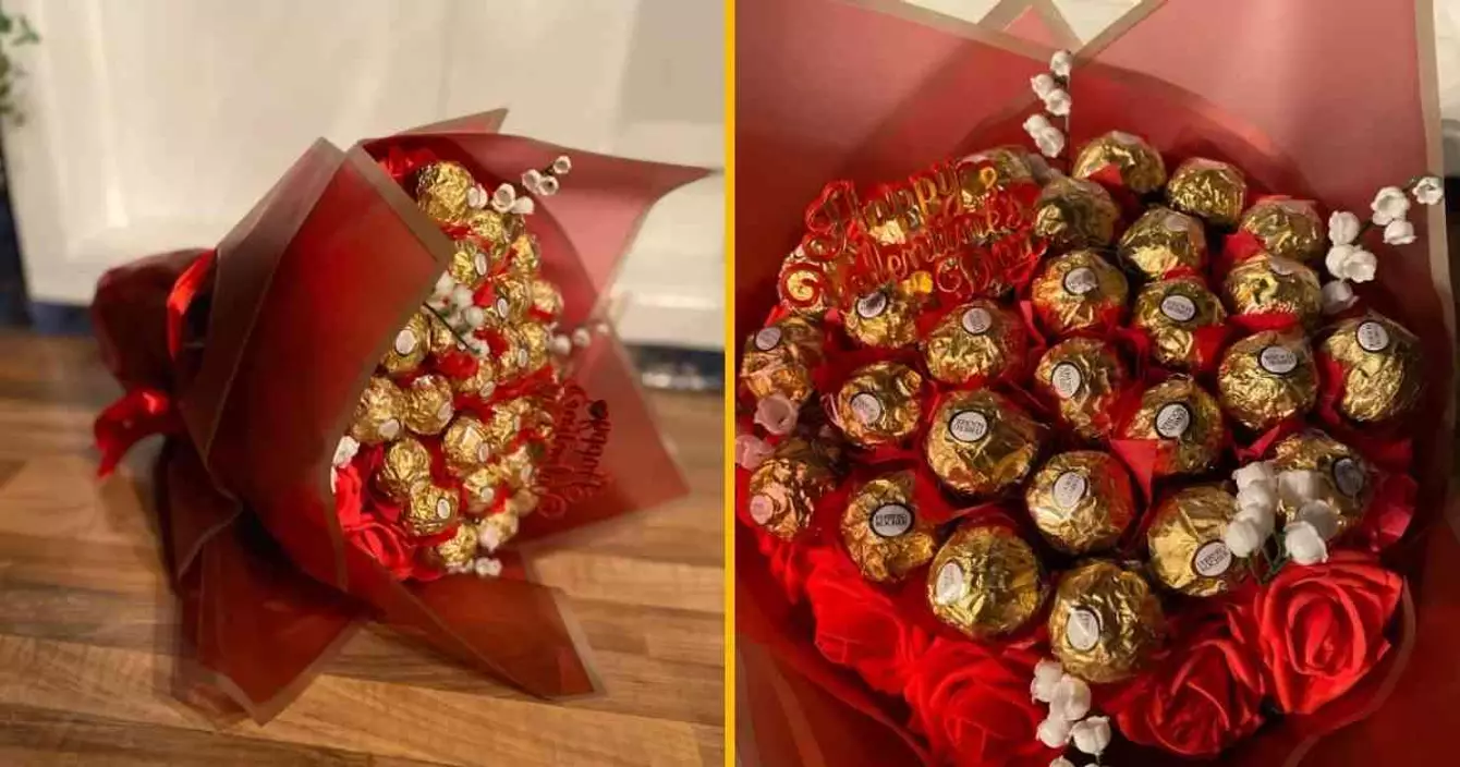 bouquet-fleur-chocolat-ferrero-rocher