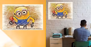tableau-minion-dessine
