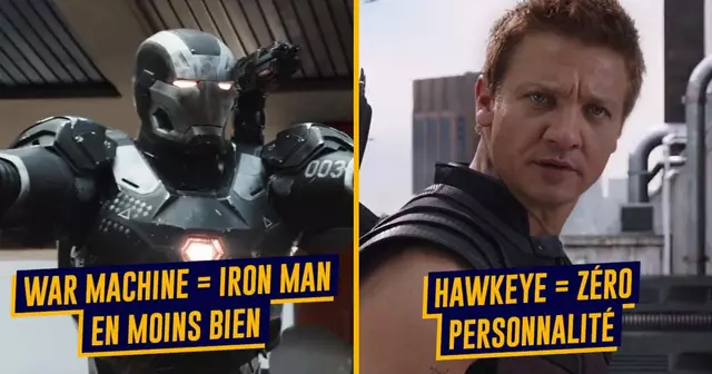 top persos marvel nuls