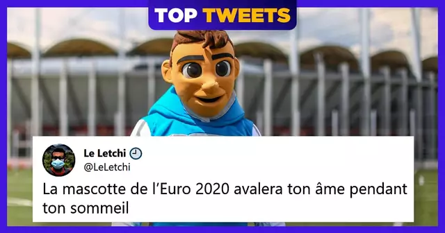 top tweets mascotte euro 2021