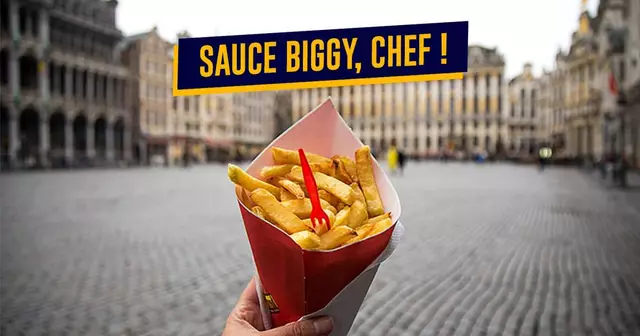 bannière frites belges