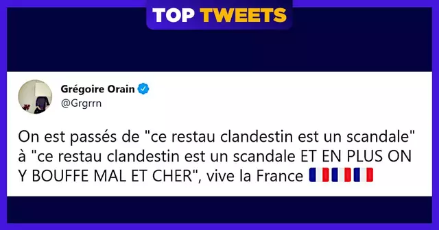 top tweet resto clandestin