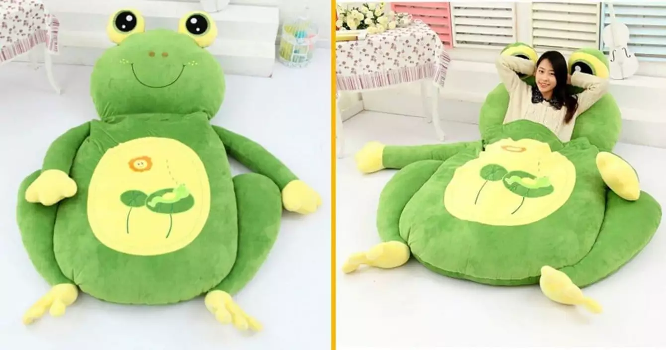 grenouille-enorme-sac-de-couchage-matelas