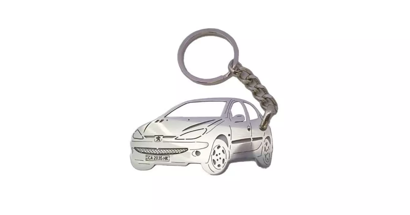 un-porte-cle-peugeot-206