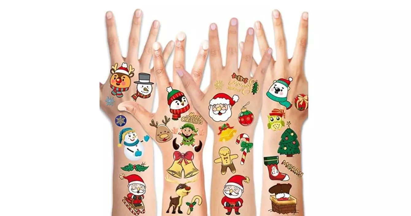 un-tatouage-ephemere-pere-noel