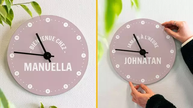 HORLOGE-MURALE-PERSONNALISER