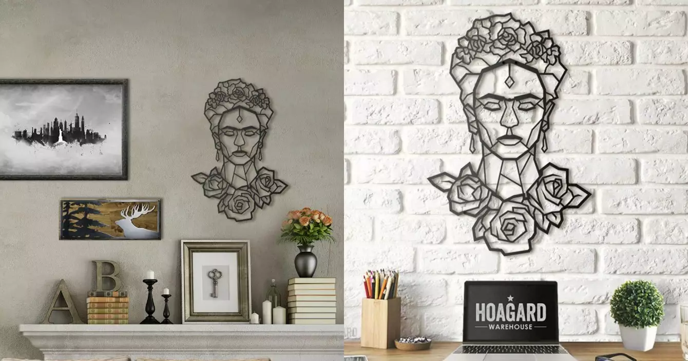deco-mur-metal-frida-kahlo