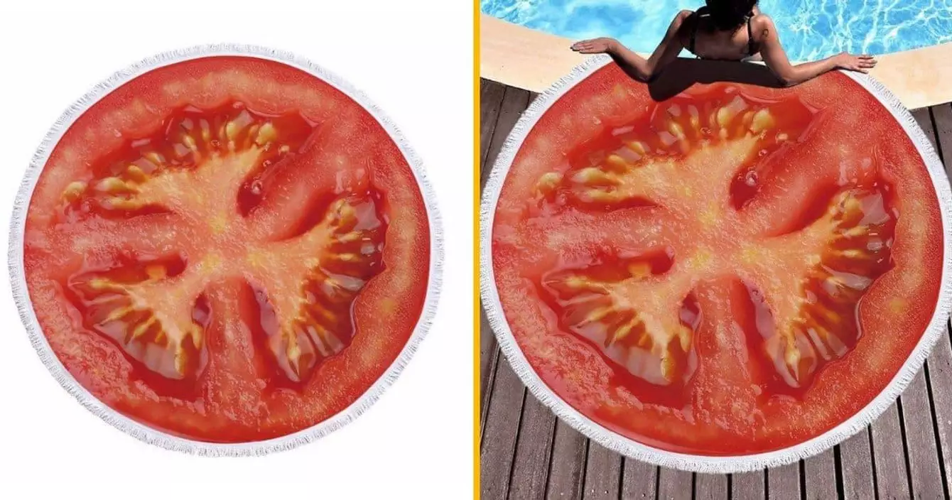 serviette-plage-tomate