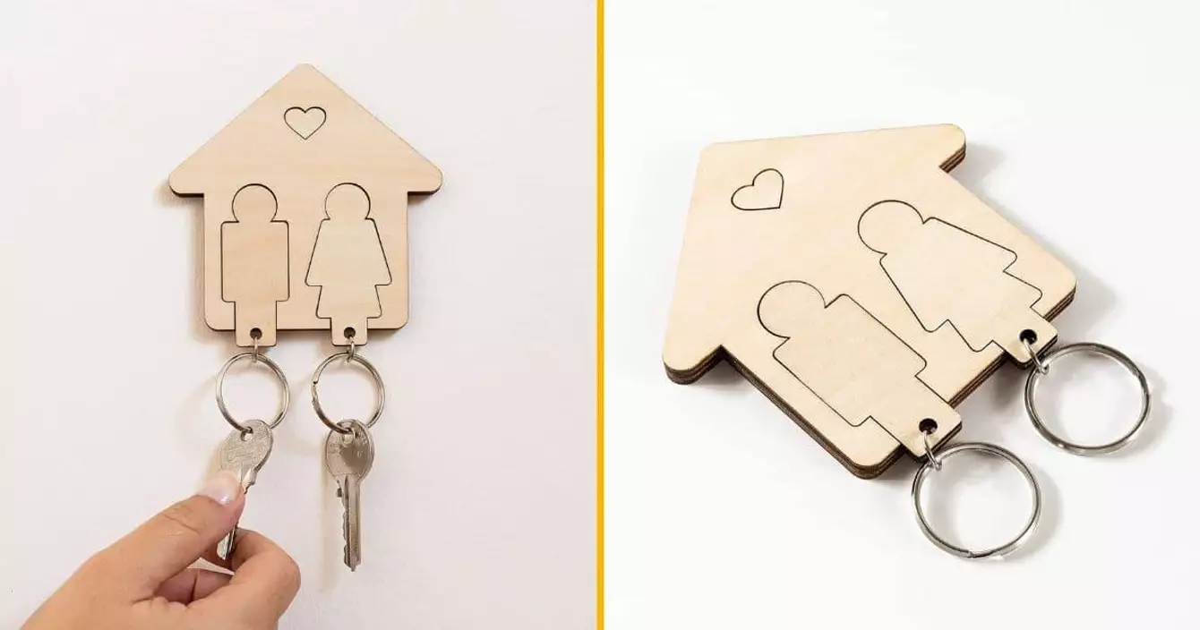 porte-cles-representent-couple