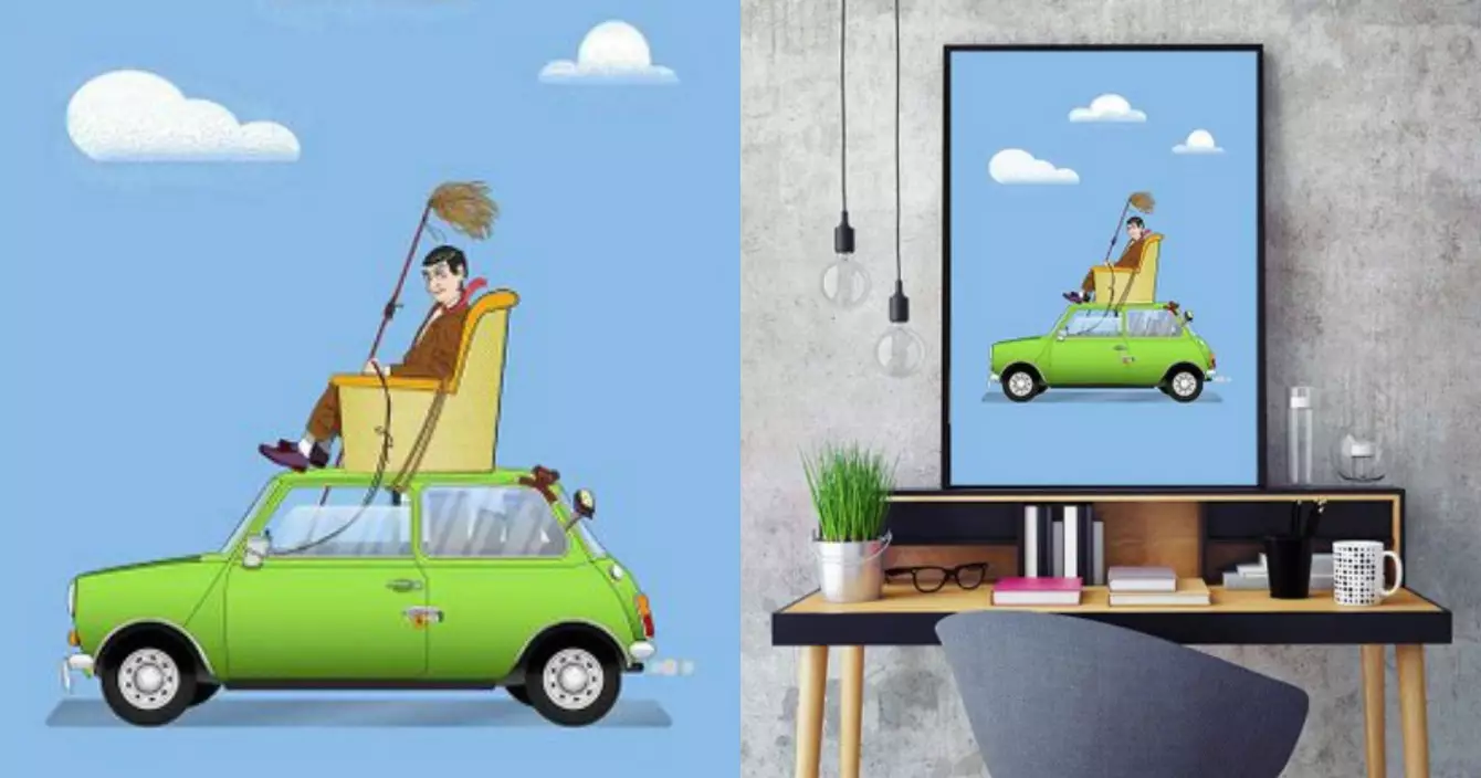 affiche-mr-bean-voiture