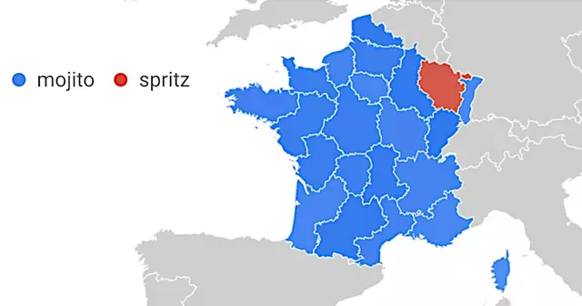 top recherches google region