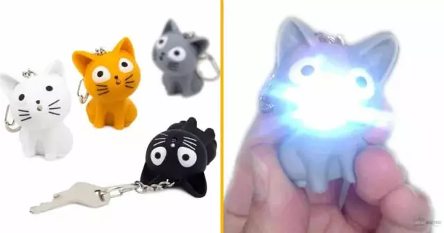 porte-clef-chat-led